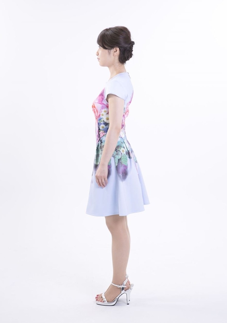 TED BAKERの花柄フィットフレアワンピース 1,1,1 