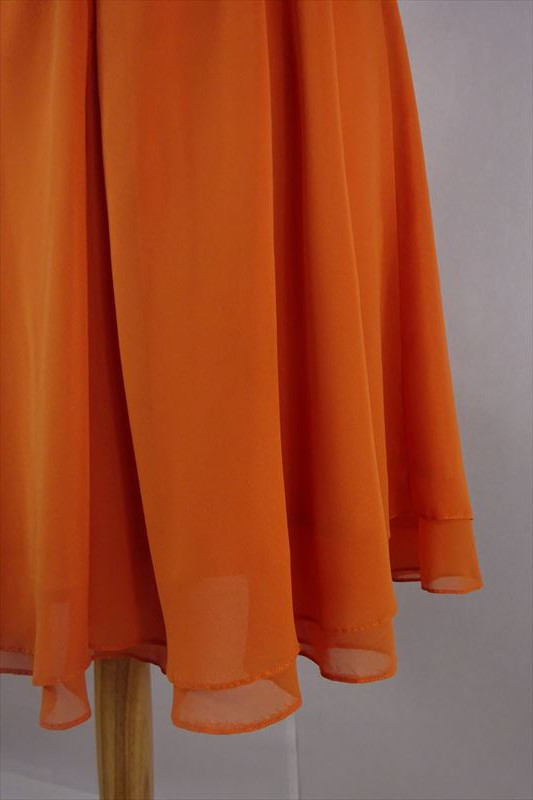 ビジューネックドレス オレンジ 1 