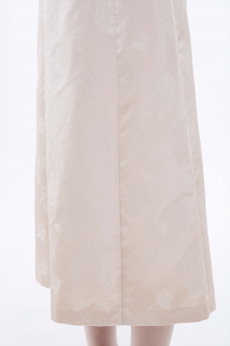 STRAWBERRY-FIELDのローズ柄 ボートネックジャガードドレス 1,1 