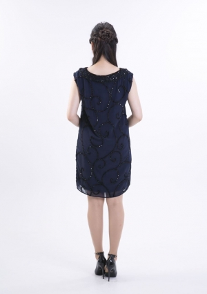 GRACE CONTINENTALのオーナメント柄刺繍ドレス