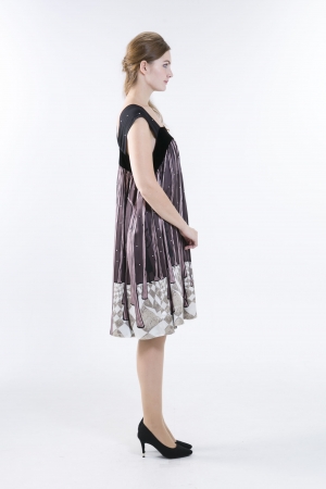 TSUMORI CHISATOの異素材サロペットドレス