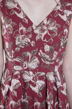 Grace Classの花柄ジャガード織ドレス